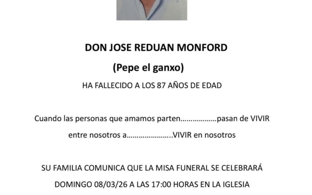 ENS HA DEIXAT PEPE REDUÁN MONFORT (GANXO), MESTRE DE CARRETERS (D.E.P.)