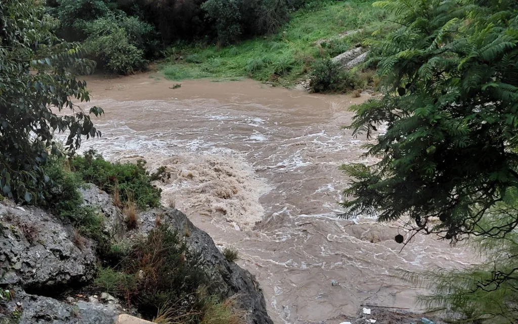HA TORNAT A VINDRE EL RIU. Bona riuada des de les 6 del matí. ESTEM CONFINATS per la dana Adam