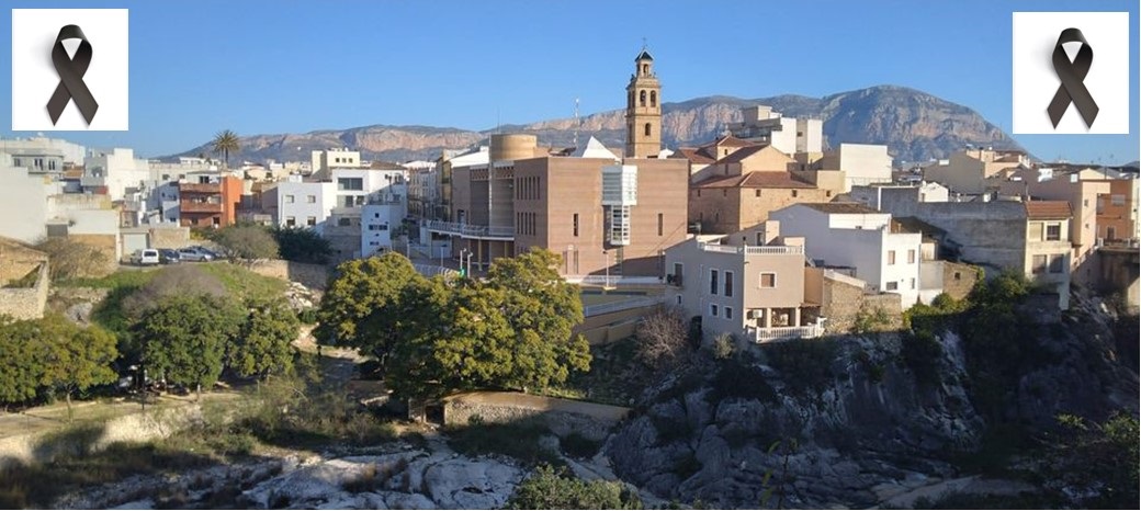 SOLIDARITAT I CONDOLÈNCIES AMB LA PROVÍNCIA DE VALÈNCIA, PER LES GRANS RIUADES DEL 29 I 30. Tres dies de dol nacional. L'ajuntament suspén tots els actes. El Cronista de Gata amb tots els cronistes i els seus veïns de les zones afectades