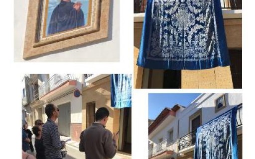 HUI 16 DE MAIG ÉS SANTA GEMMA GALGANI. AL CARRER MORERES DE GATA TÉ UN PLAFÓ CERÀMIC DEVOCIONAL DEL 2018