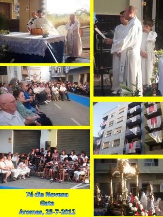 AHIR 7É DIA DE NOVENA: carrer Aromes, missa ( I )
