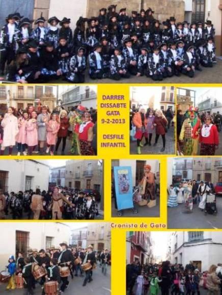 DARRER DISSABTE DE CARNESTOLTES: Desfilada infantil pel poble