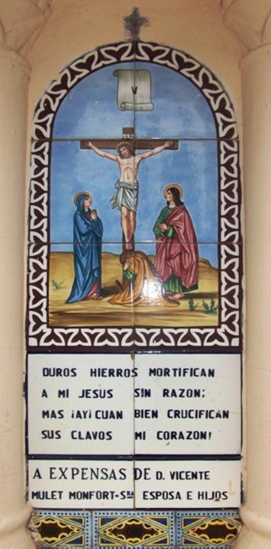 Hª LOCAL. CAPELLES A GATA. CORONA DE DOLORS DE LA VERGE. Vé, la crufixió i agonia de Jesús