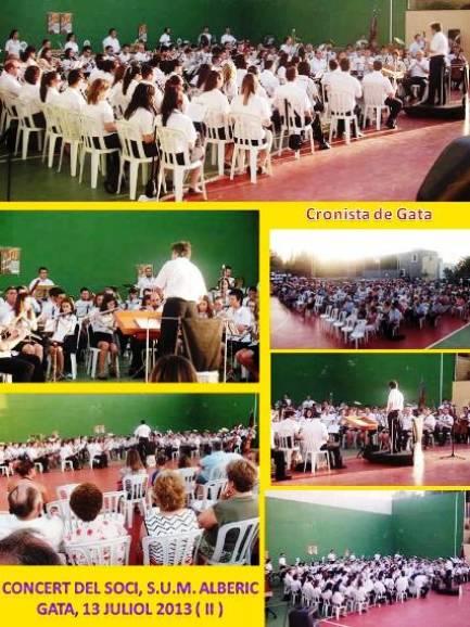 CONCERT DEL SOCI, JULIOL 2013: ( II ): BANDA D'ALBERIC