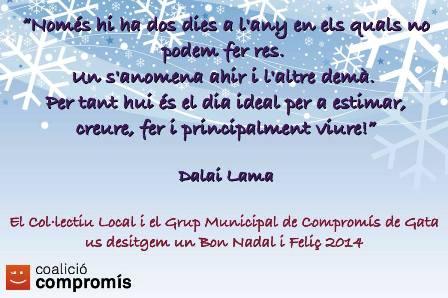 FELICITEN ELS NADALS: Compromís per Gata de Gorgos
