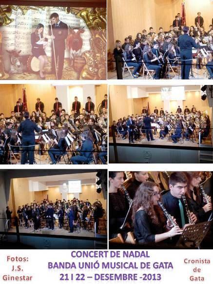 DE NOU, EXCEPCIONAL CONCERT DE NADAL DE LA BANDA UNIÓ MUSICAL DE GATA