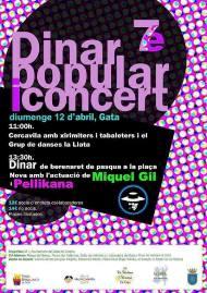 LA FESTA DEL DINAR POPULAR ES TRASLLADA A LA PISTA COBERTA DE L'ESCOLA, PER SI PLOU (5é aniversari del blog)