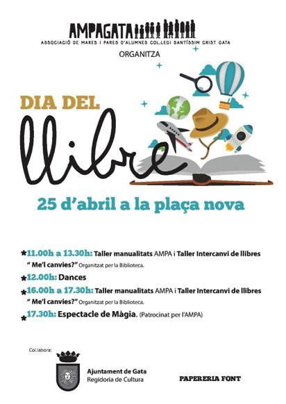 GATA CELEBRARÀ EL DIA DEL LLIBRE DIVENDRES I DISSABTE