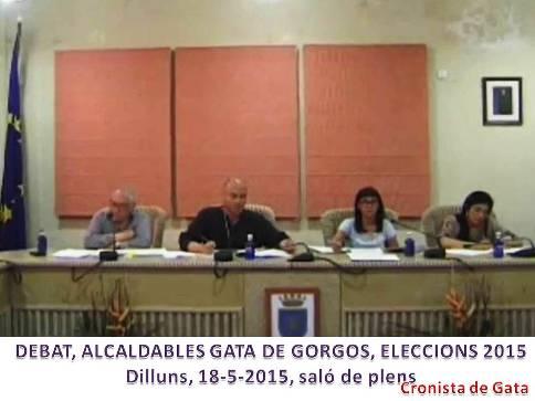 GATA, ELECCIONS 2015: GRAVACIÓ DEL DEBAT DELS QUATRE CANDIDATS A L'ALCALDIA