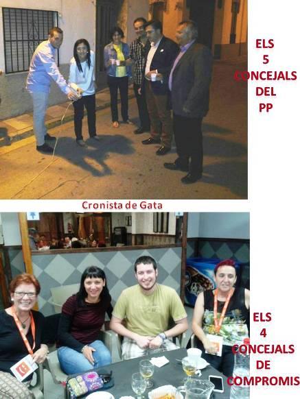 GATA, ELECCIONS 2015: NOU NOUS/NOVES CONCEJALS/ES