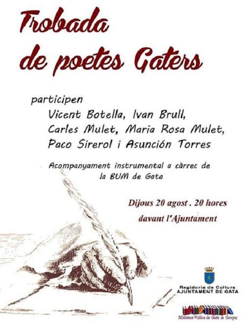 GATA: SIS POETES GATERS A LA TROBADA (activitat d'Estiu Cultural 2015)