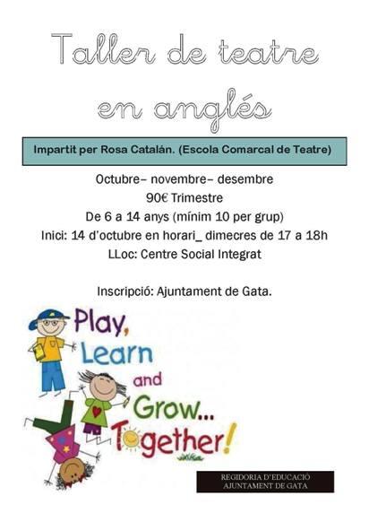 GATA: TALLER DE TEATRE AMB ANGLÉS
