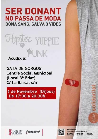 DEMÀ DIJOUS 5, NOVA OPORTUNITAT PER A DONAR SANG