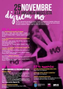 GATA, REPASSEM EL FINAL DE NOVEMBRE: música, plenaris, actes contra la violència, comerçi futbol