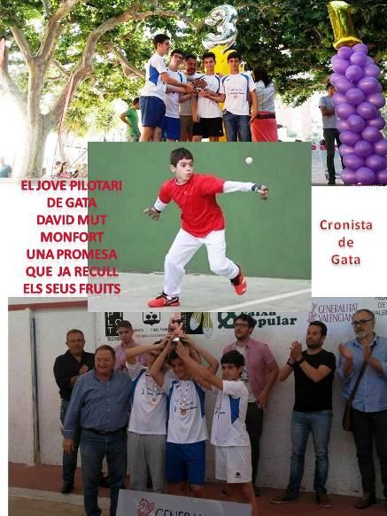 DAVID MUT MONFORT, UN JOVE PELOTARI GATER QUE TRIOMFA AMB L'EQUIP DE BENISSA