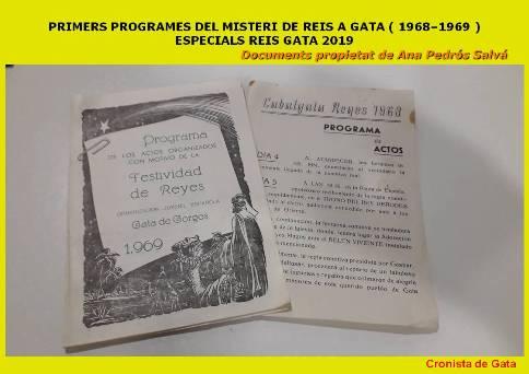 FOTOGRAFIES ANTIGUES (Gata en el record) -1.812-. Especial Reis. L'origen. Programes 1968 i 1969