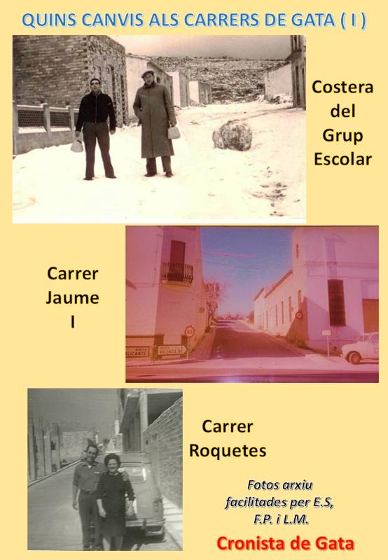 QUINS CANVIS ALS CARRERS DE GATA ! ( I ) : Hui Costera del Grup Escolar, Jaume I i Roquetes 