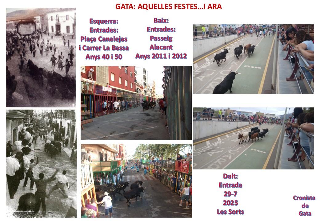 GATA, HISTÒRIA: AQUELLES FESTES D'ABANS...Les entrades de vaques, bous i mansos